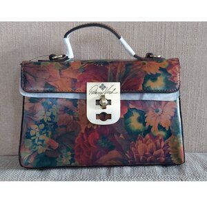 PATRICIA NASH Leather Carisbrooke Satchel/Crossbody Multi Color